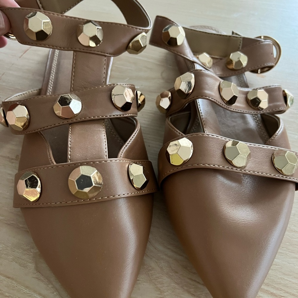 COPY - Brown flats with straps - 11